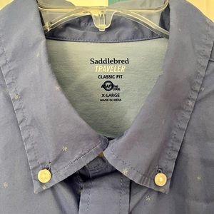 Saddlebred Traveler Classic Fit Adaptive Cool Button Down Dress Shirt